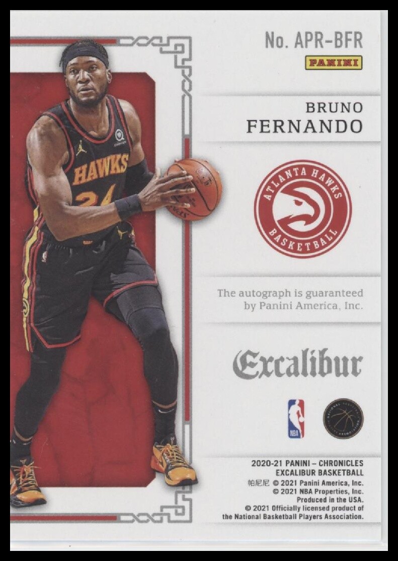 Bruno Fernando #APR-BFR 2020-21 Panini Chronicles Panini #/199 AU