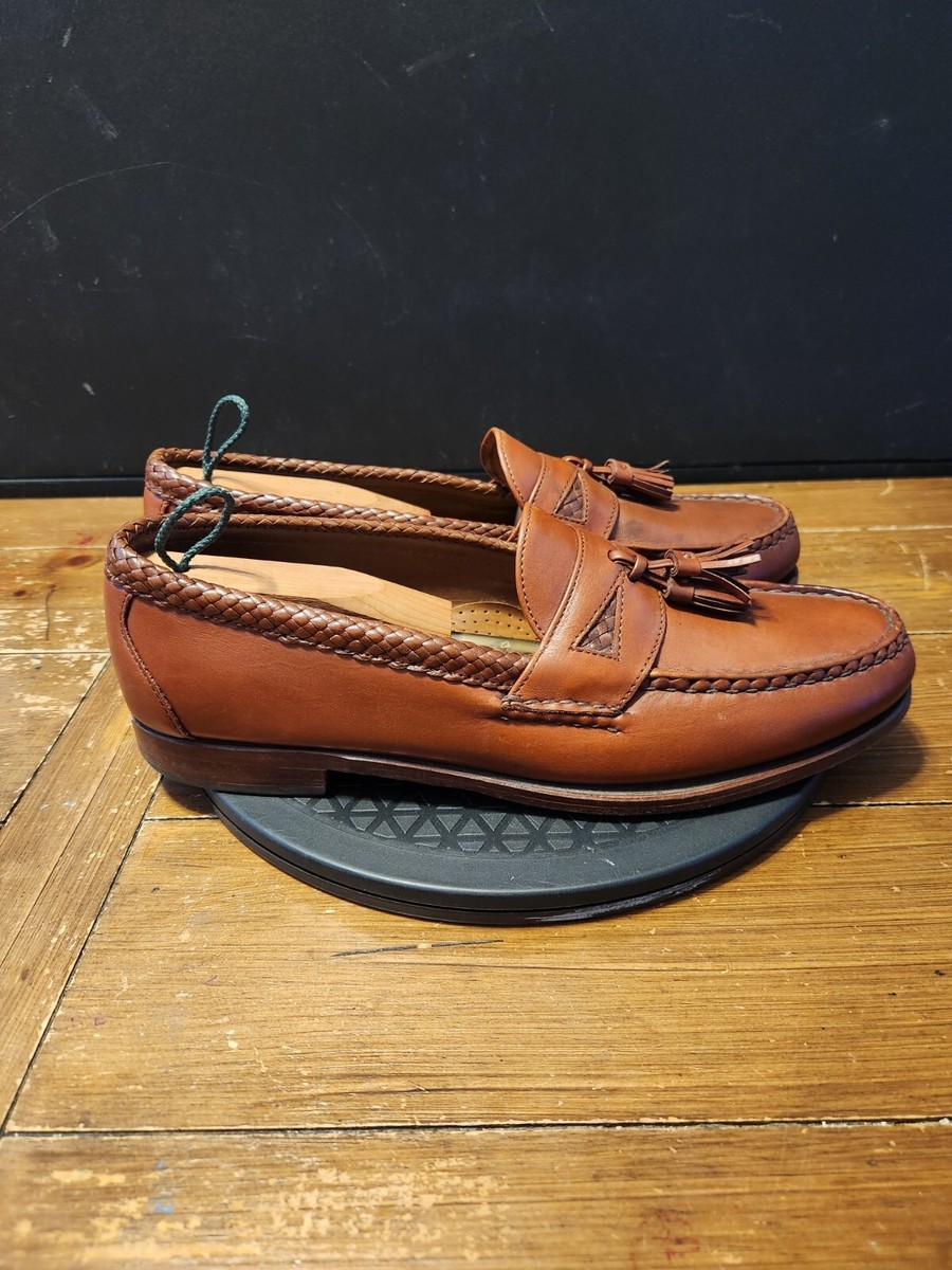 Allen Edmonds Maxfield Tassel Loafers Mens Size 13 B Brown  display picture 3