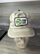 Vintage 1980s CARGILL FARM SEED PATCH DENIM SNAPBACK TRUCKER HAT USA K Brand