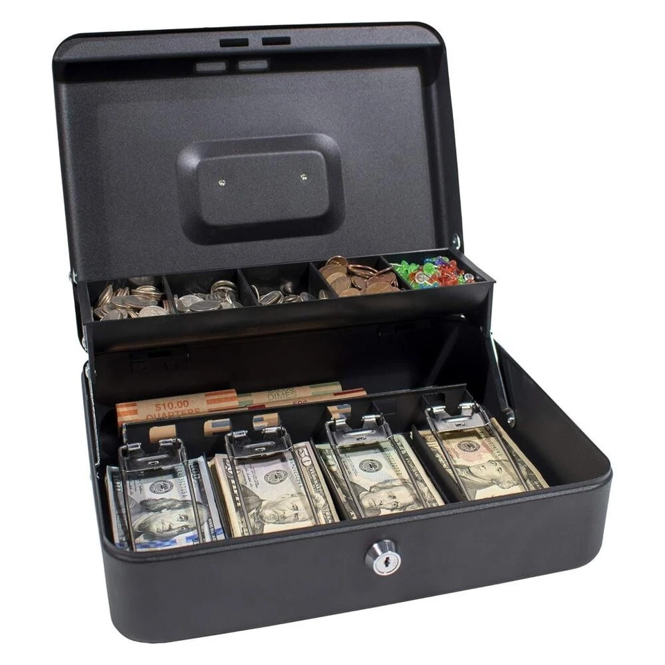 Royal Sovereign Money Handling Security Box Cash Box with Tiered-Tray OB - Image 2 of 4