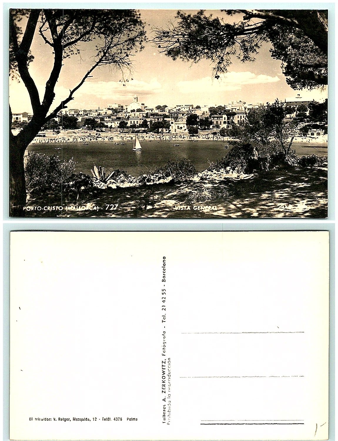 S01-2760, *PORTO CRISTO (MALLORCA), VISTA GENERAL, *REAL PHOTO POSTCARD (RPPC)