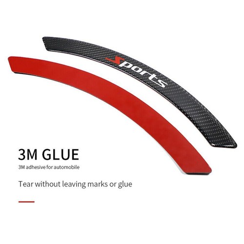 Real Carbon Fiber Car Wheel Eyebrow Fender Flares Arch Cover Trim Mudguards4Pcs - Picture 3 of 11