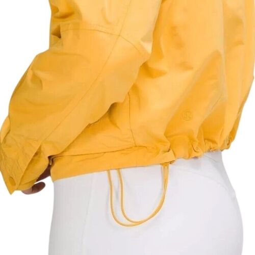 LULULEMON Wheat Yellow Simply Effortless Cropped SOLD OUT Light Jacket SZ 6 EUC - Picture 3 of 18