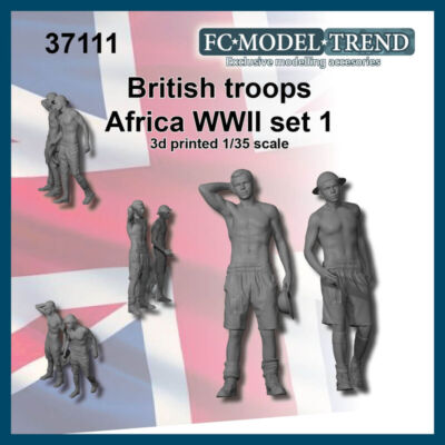 FC Model Trend 1/35 WWII British Soldiers Africa Set #1