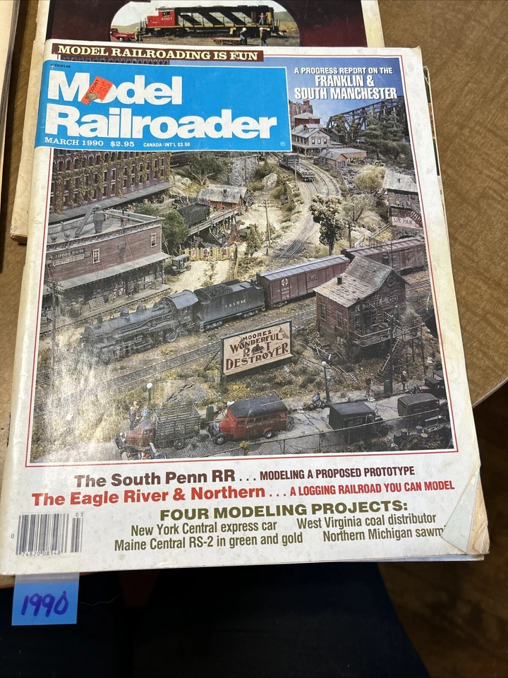 Model Railroader 5 Various Issues January 1982, March/Sept 1989 & March/April’90 - Image 3 of 4