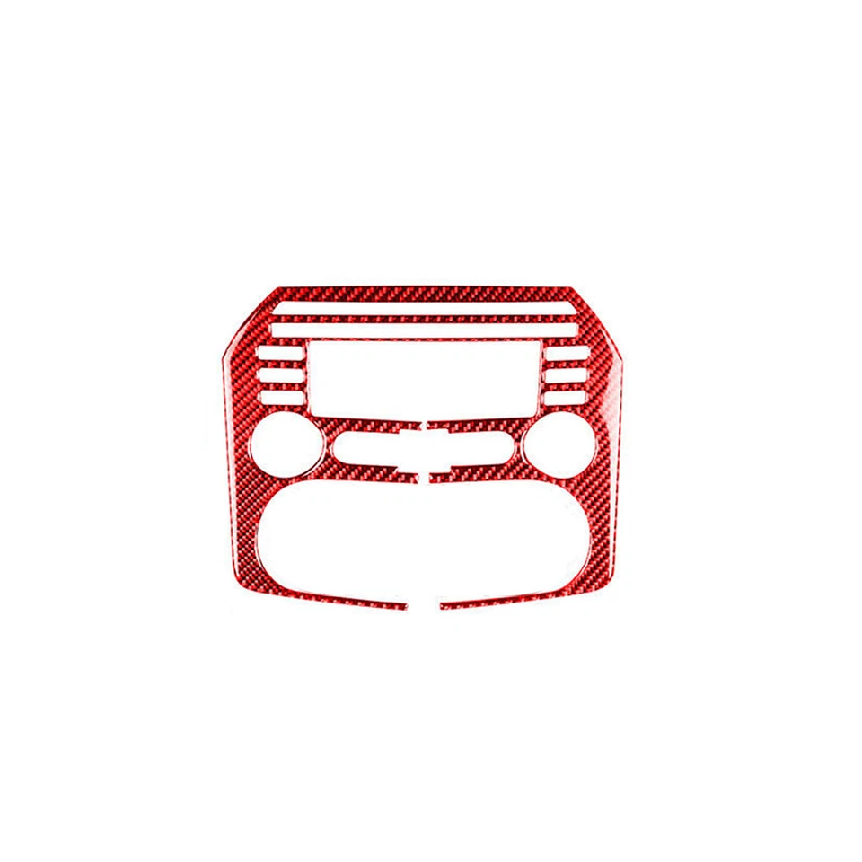 Cubierta de CD de consola central para Mazda MX-5 Miata 09-15 vinilo rojo fibra de carbono Foto 2 de 4