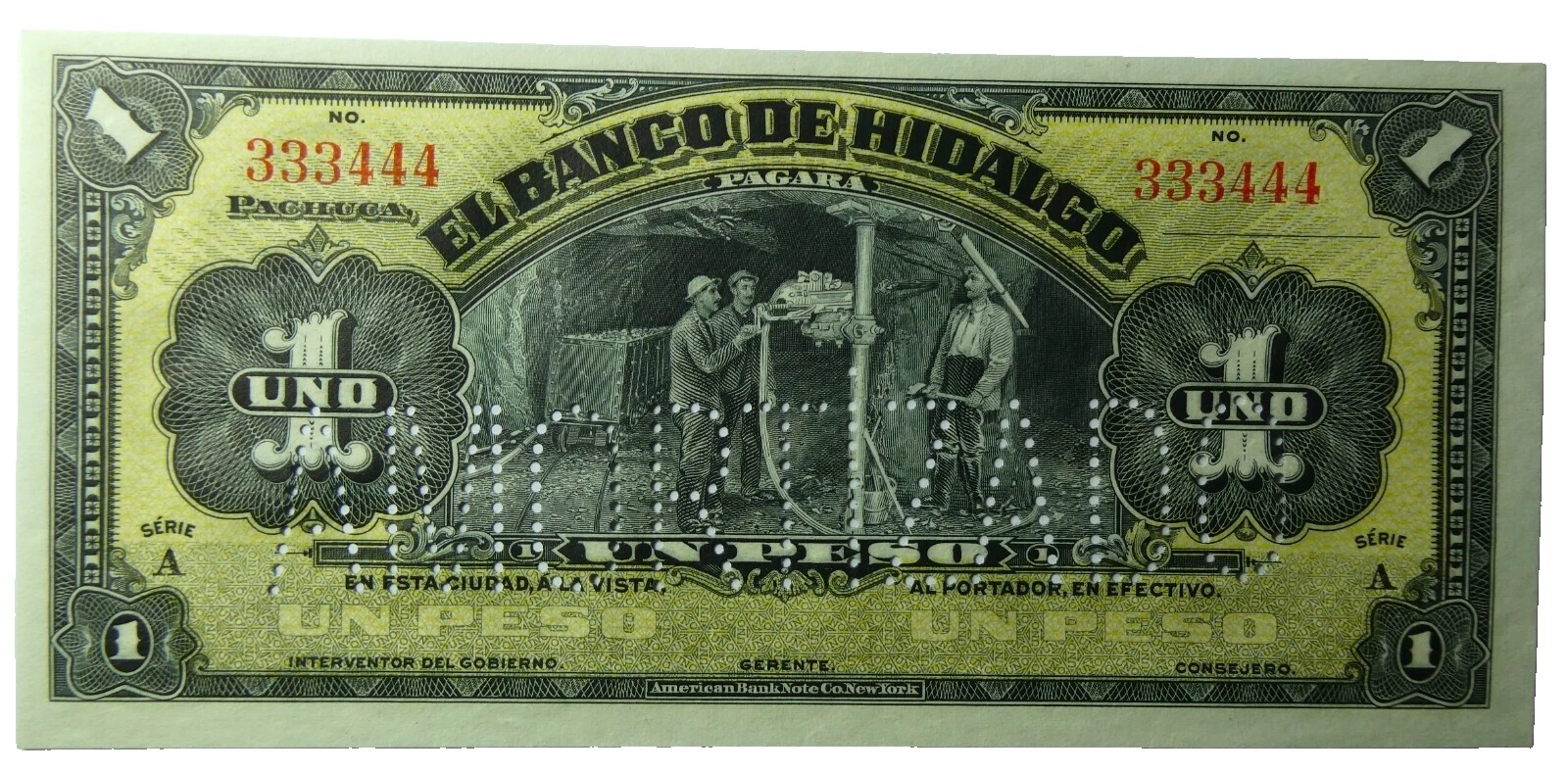 1914 Year Mexican Paper Money