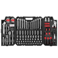 248 Pieces Mechanics Tool Set General Purpose Mixed Sockets And Wrenches Hand To