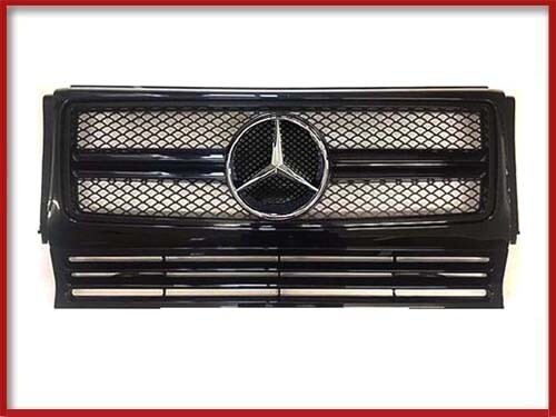 G63 Style Black-Chrome Grille For Mercedes G-Class W463 (G500, G55, G550) - Taiwan Made - View #3