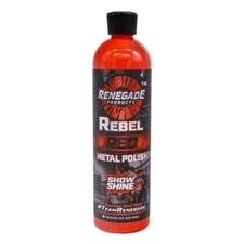 renegade products rebel red metal polish show shine aluminium stainless wheels