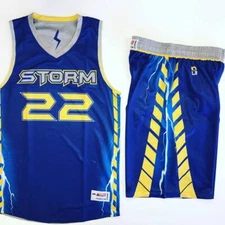 10 Adult Basketball Uniforms Set Reversables Home & away of Jerseys & Shorts###