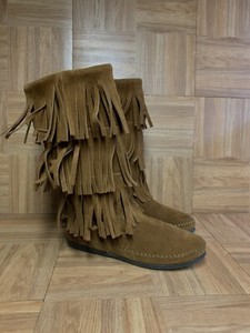 native american fringe boots