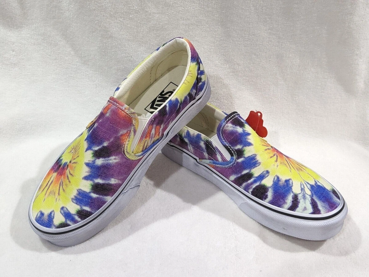 Vans Women s Classic Washed Tie Dye Multicolor Canvas Slip On