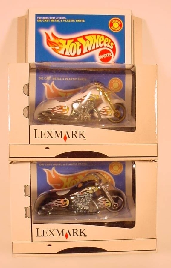 Hot Wheels Scorchin Scooters MIMB Pair with Lexmark Black & White Printers