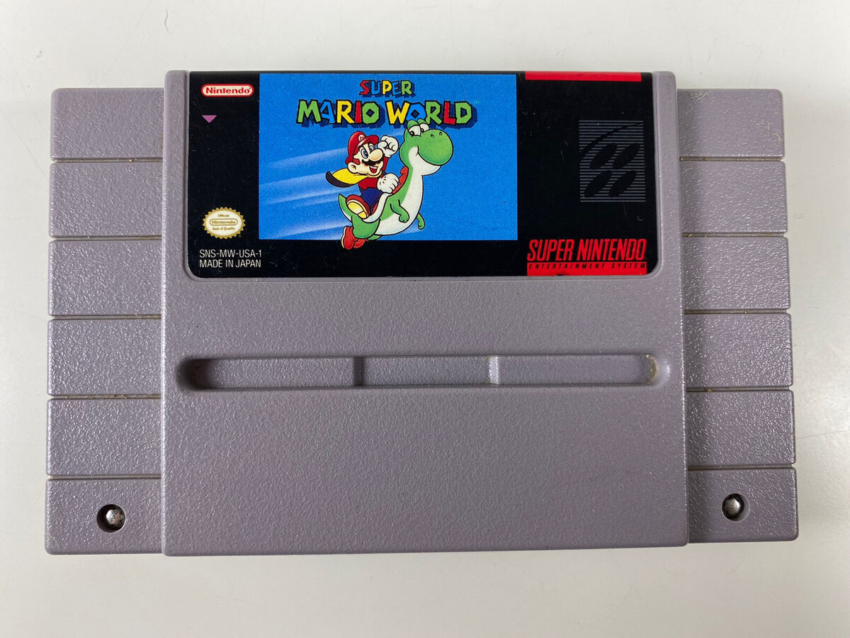 Super Mario World Super Nintendo SNES Official Original Super Mario World Super Nintendo SNES Official Original