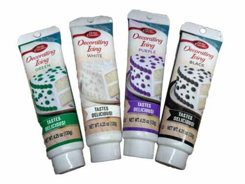 Lot Of 4 • Betty Crocker Decorating Icing 4.25 oz. Per Tube •See Pics For Colors