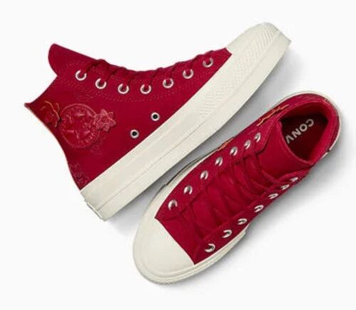 CONVERSE Women's Chuck Taylor All Star Lift 3D Florals Limited Edition Ortholite - Picture 5 of 15