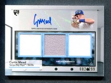 2024 Museum Collection Signature Swatch Triple Relic Autograph Curtis Mead /299