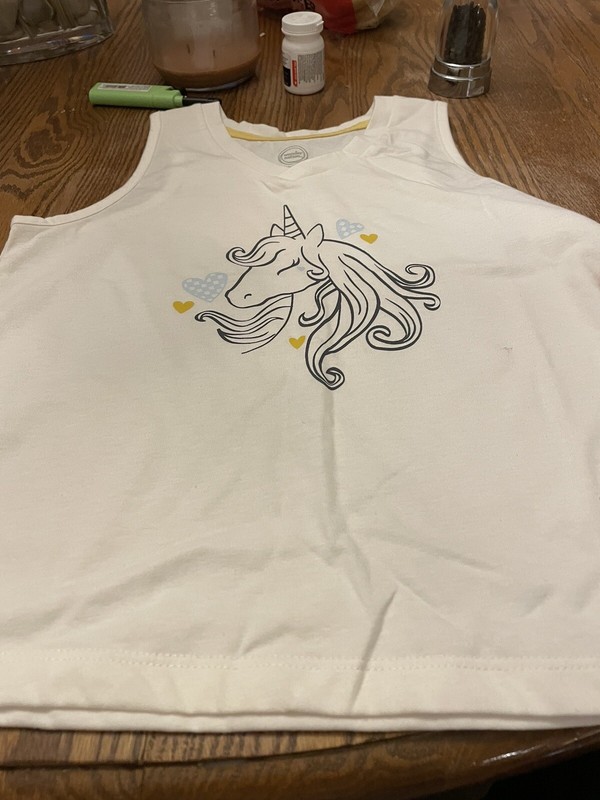 Unicorn Tank Top, Size 10-12, New