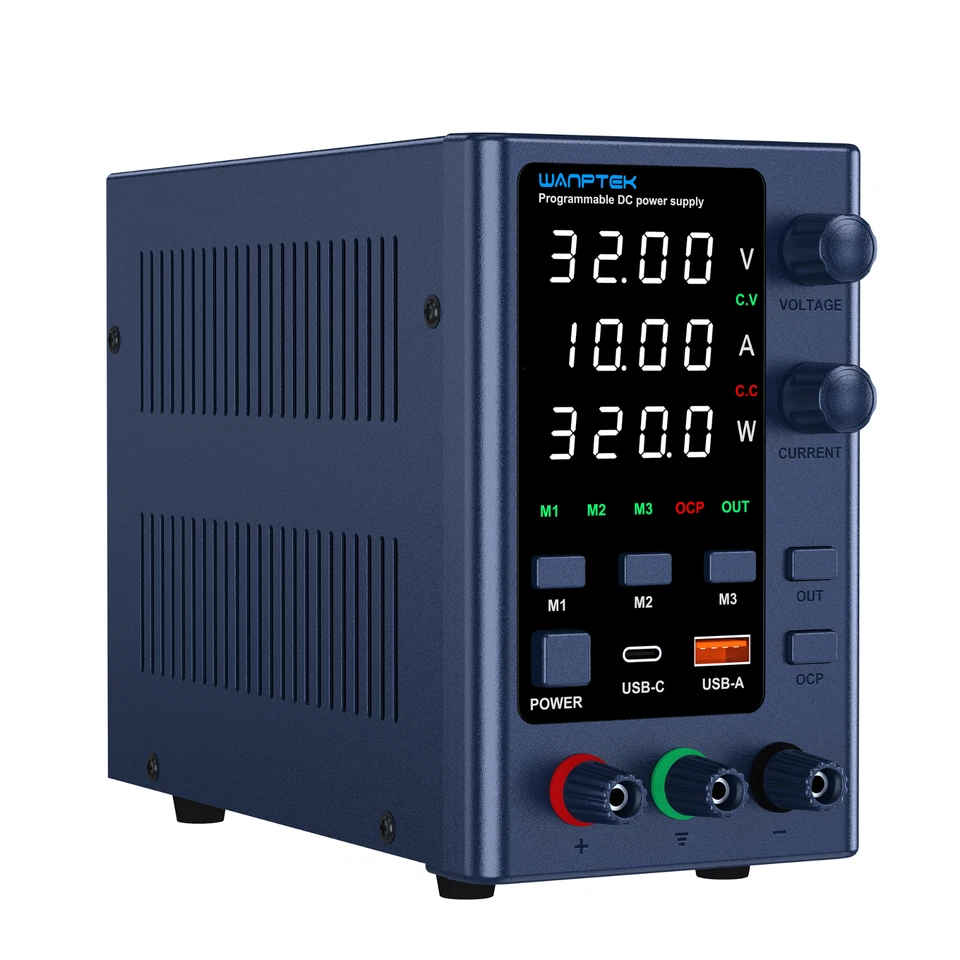 32V 10A Adjustable Lab DC Power Supply Variable Bench Switching Internal Memorie - Image 4 of 4