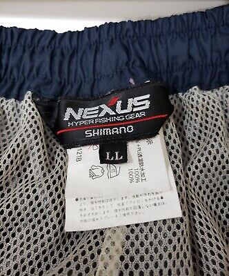 SHIMANO Men Nexus Hyper Fishing Gear Lightweight Fishing Pants Navy Blue  Size LL