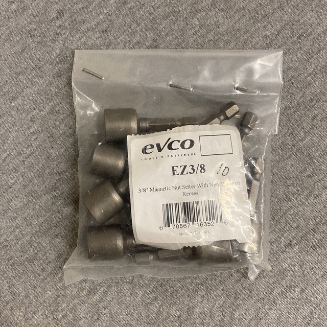 (25) EVCO 3/8" Nut Setter EZ3/8 Tools & Fasteners IN BAG
