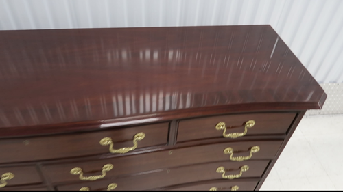 Councill Georgian Serpentine Mahogany 9 Drawers Dresser - Video 1 of 1