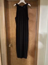 Tommy Hilfiger Sleeveless Slim Fit Midi Dress Black Size 12 - Bodycon