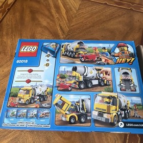 Lego 60018 City Cement Mixer Complete Set With Minifigures Manual & Box