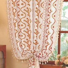 Boho Farmhouse Curtains for Living Room 2 Panels,Floral Fall Curtains 84 Inch...