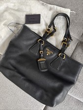 Original PRADA Schultertasche Leder Damen Sch...