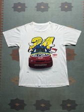 Vintage 90s graphic t shirt nascar Jeff Gordon racing Dupont double sided large