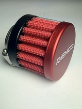 Raemco Premium Crankcase Breather Valve Cover Air Filter Red 34 18mm Neck
