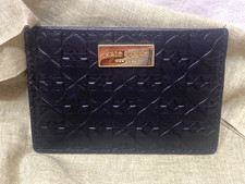 Kate Spade New York Black Spade Logo Card Holder Wallet Credit Card