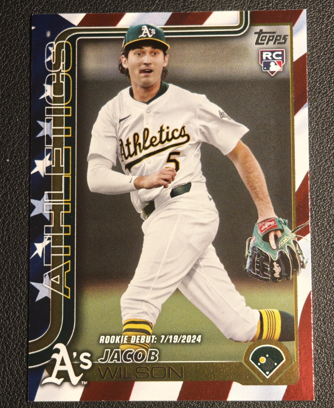 2025 Topps Update Independence Day #US180 Jacob Wilson RC Rookie /76