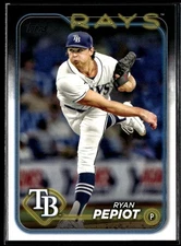 2024 Topps Series 2 Base Ryan Pepiot Tampa Bay Rays #411