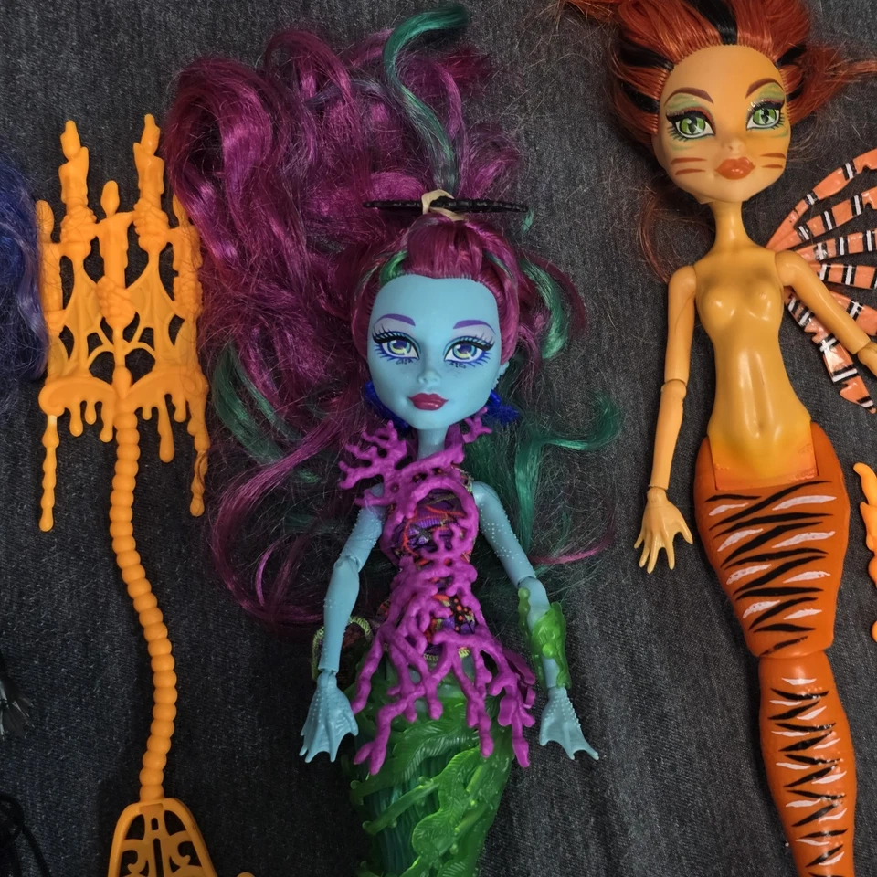  Monster High Great Scarrier Reef Lote De 4 Algunos Completos Algunos No Mattel Foto 4 de 4