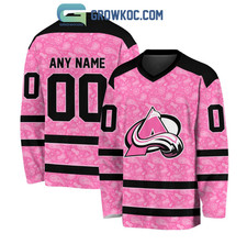 Personalized Colorado 1Avalanche Nhl Special Pink Breast Cancer Hockey Jersey