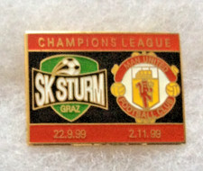 Manchester United v SK Sturm Graz Champions League 1999 Badge