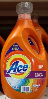 ACE LIQUID DETERGENT ( DETERGENTE EN LIQUIDO ) 2.8 LITERS (95 ounces) FREE SHIP 