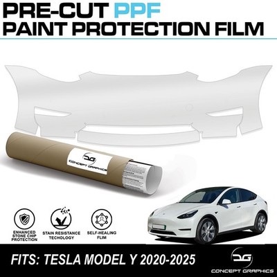 Frontstoßstange klar Stein Chip PPF Lackschutz Kit für Tesla Modell Y 2020+