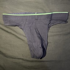 Jockey Men  s Thong Underwear Cotton Stretch Navy Blue Pouch Style Size S DISCNT 