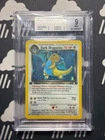 2000 Pokemon Team Rocket 1st Edition #5 Dark Dragonite Holo R BGS 9 *SWIRL*