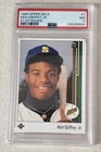 KEN GRIFFEY JR. 🔥⚾️ 1989 UPPER DECK STAR ROOKIE #1 SEATTLE MARINERS PSA 7 NM a
