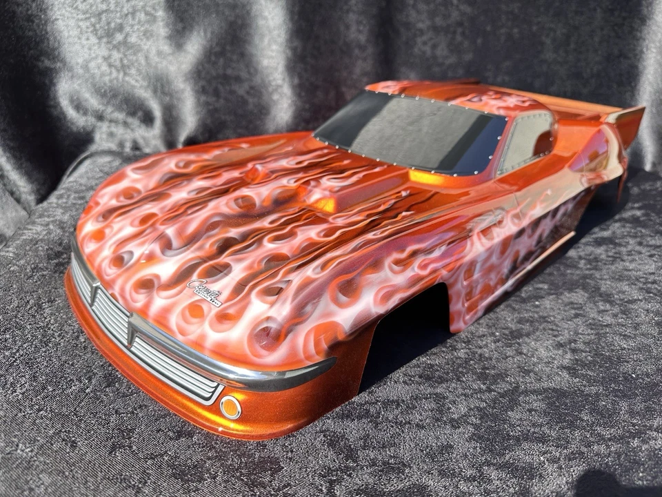 CUSTOM PAINTED RC DRAG BODY NO PREP LOSI 22S AE DR10 TRAXXAS SLASH 1963 STINGRAY - Image 3 of 4