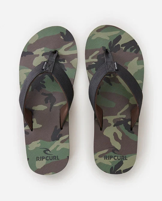 Rip Curl Mens Ripper Camo Open Toe Flip Flops REFB6S1