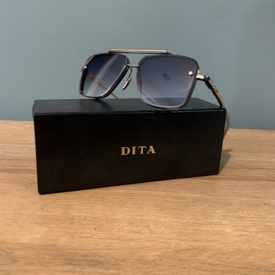 DITA DTS121-62-05 Mach Six Sunglasses Silver & Gold Luxury Eyewear | Pre-Owned |