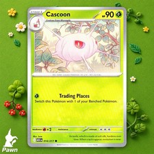 Cascoon 14/217 Eroi Ascesi Pokemon TCG Card Erba Singola Trading Card