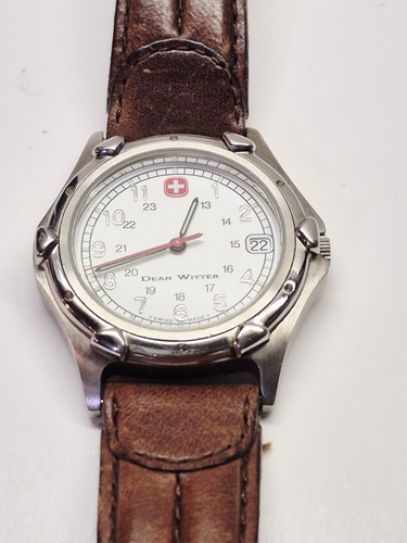 Men's Wenger SAK Design Swiss 32mm Date Watch Rare "Dean Whitter" Company. - Picture 2 of 10
