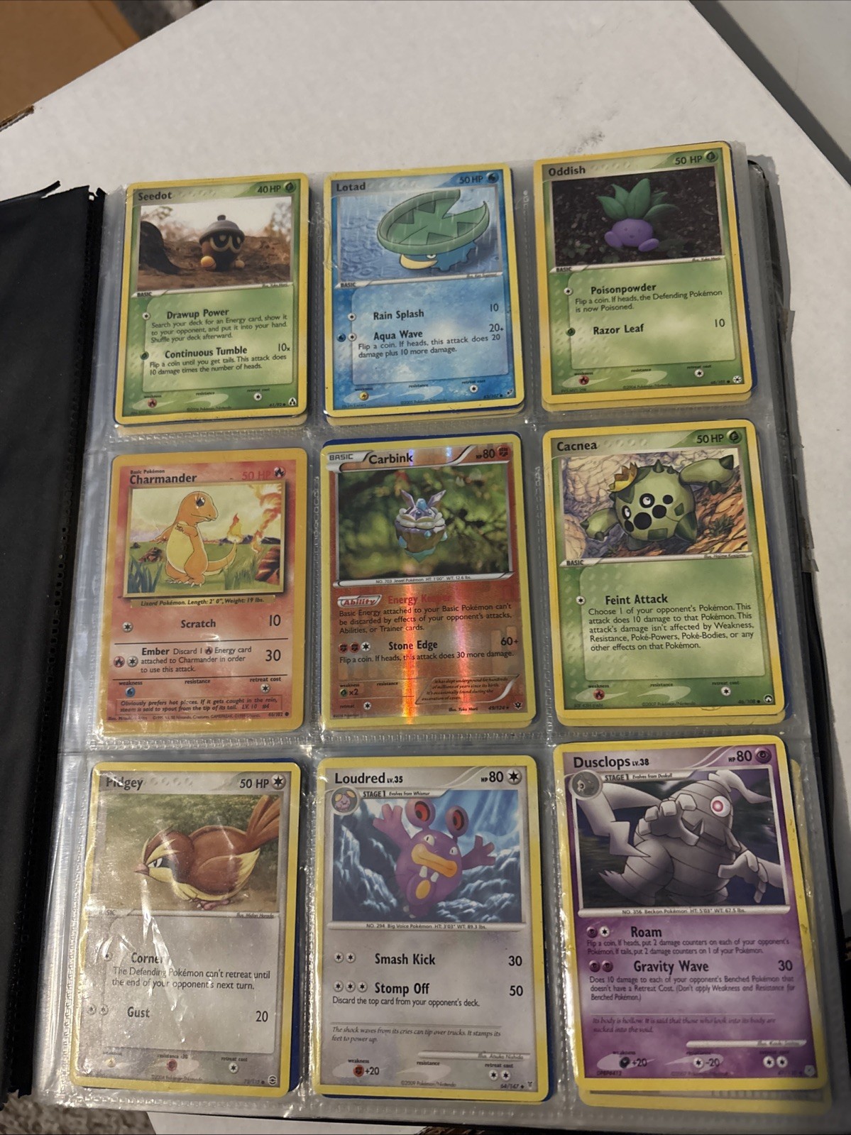 Mid Era/Vintage Pokemon Card Beginner Collection with Binder LP-HP 120 Cards